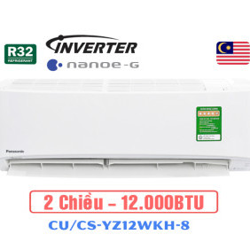 Điều hòa Panasonic 2 chiều Inverter 12000BTU CU/CS-YZ12WKH-8